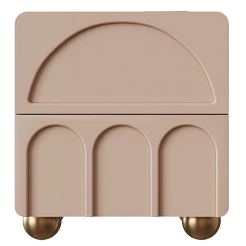 Тумба Arch Nightstand Pink Розовый пастельный Золотой Тумба Arch Nightstand Pink Розовый пастельный Золотой в Грозном | Loft Concept
