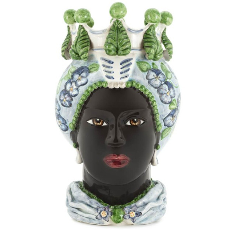 Ваза VASE MORO LADY VIOLET Черный Зеленый Фиолетовый Голубой Ваза VASE MORO LADY VIOLET Черный Зеленый Фиолетовый Голубой в Грозном | Loft Concept