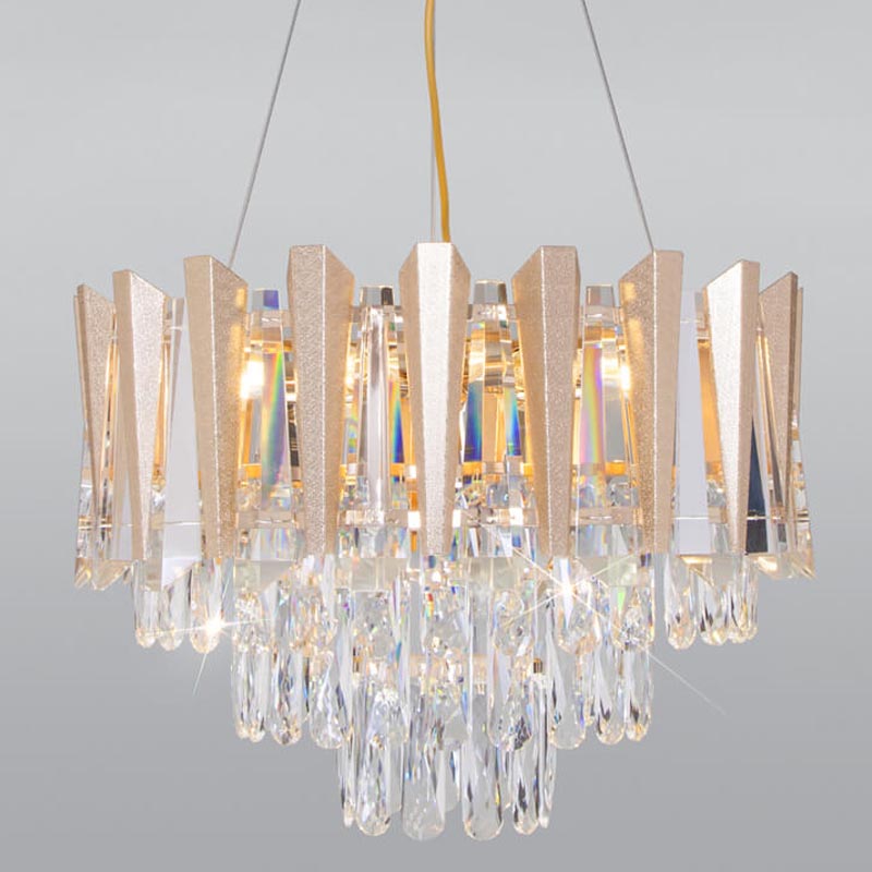 Люстра Crystal Edge Chandelier Прозрачный (Transparent) Золотой Люстра Crystal Edge Chandelier Прозрачный (Transparent) Золотой в Грозном | Loft Concept