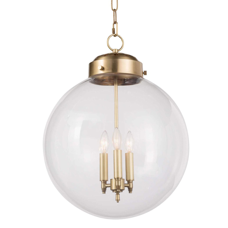 Подвесной светильник Conor Globe Hanging lamp Gold Золотой Прозрачный (Transparent) Подвесной светильник Conor Globe Hanging lamp Gold Золотой Прозрачный (Transparent) в Грозном | Loft Concept