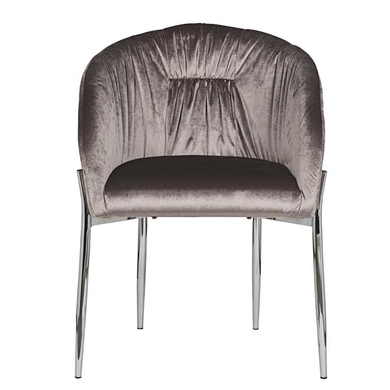 Стул Miranda Chair grey Светло-серый Нержавеющая сталь Стул Miranda Chair grey Светло-серый Нержавеющая сталь в Грозном | Loft Concept