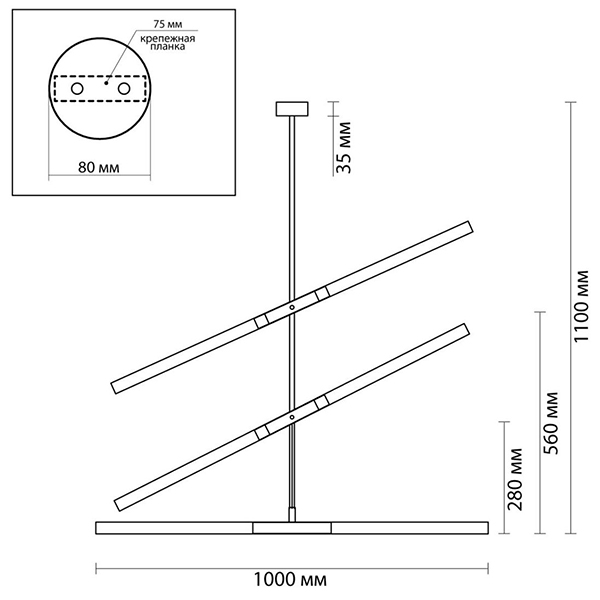 Светильник Gold Delta Light 6 lamp Светильник Gold Delta Light 6 lamp в Грозном