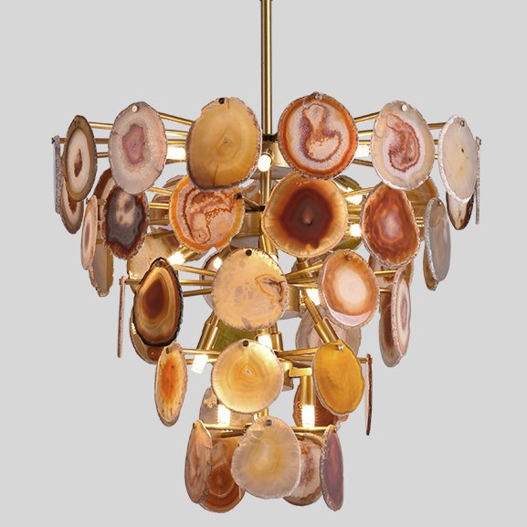 Люстра MARJORIE SKOURAS BEBE CHANDELIER AGATE natural Золотой Люстра MARJORIE SKOURAS BEBE CHANDELIER AGATE natural Золотой в Грозном | Loft Concept
