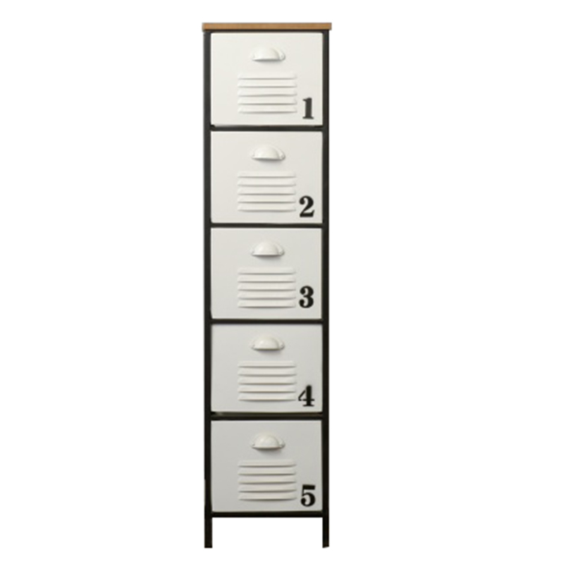 Комод в стиле лофт Vintage Case High Белый Черный в Грозном | Loft Concept 