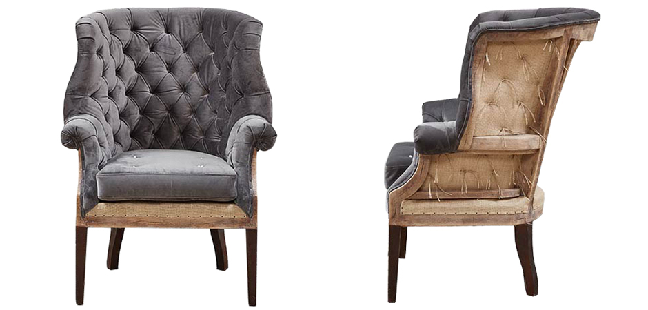 Кресло Gamilton Armchair Gray Кресло Gamilton Armchair Gray - Loft-Concept в Грозном
