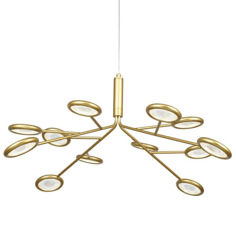 Люстра Gold Bendik Lighting Прозрачный Золотой в Грозном | Loft Concept 