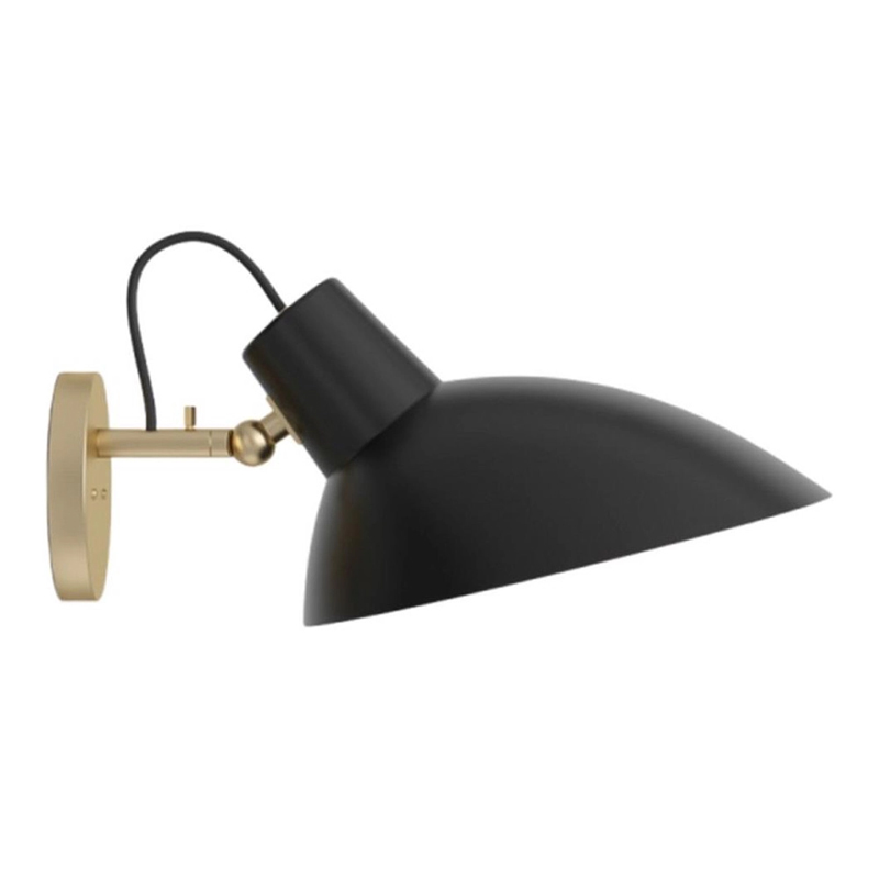 Бра с черным матовым плафоном Retro Light матовое золото Черный Бра с черным матовым плафоном Retro Light матовое золото Черный в Грозном | Loft Concept