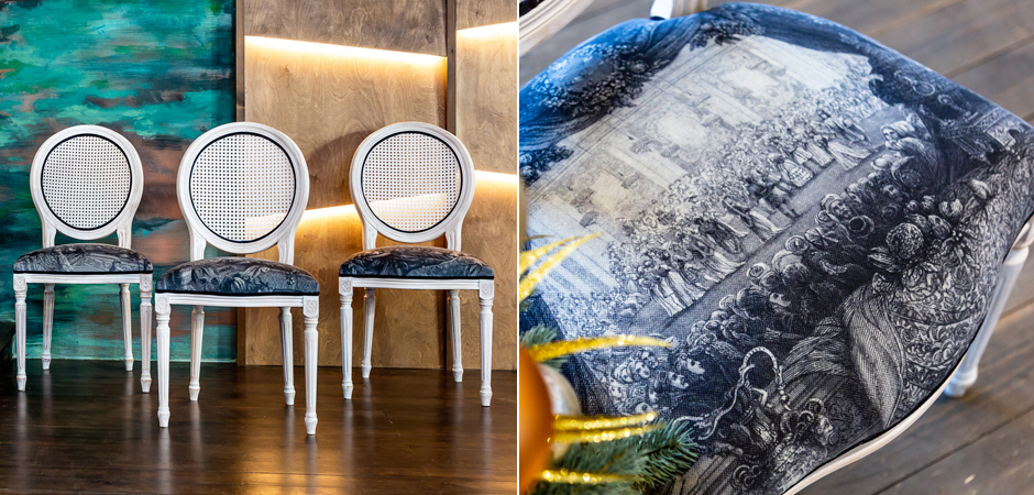 Стул с ротанговой спинкой Palace Gardens Stool - Loft-Concept в Грозном