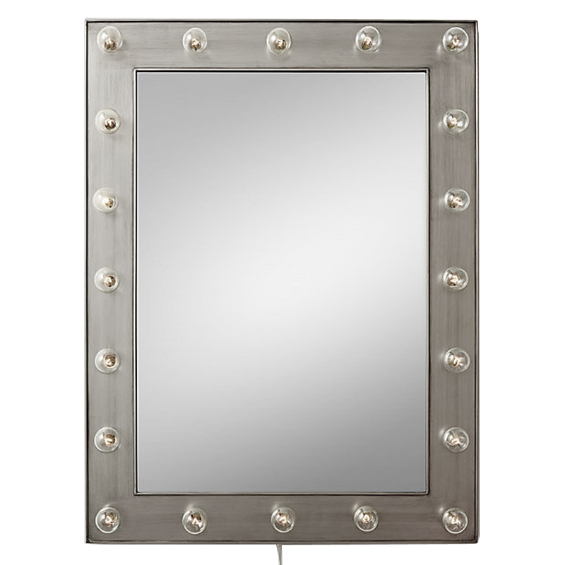 Зеркало с подсветкой Restoration Hardware ILLUMINATED Mirror Pewter Никель Сатин Зеркало с подсветкой Restoration Hardware ILLUMINATED Mirror Pewter Никель Сатин в Грозном | Loft Concept