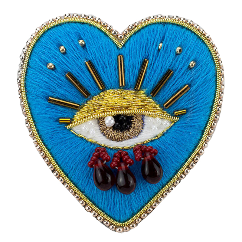 Авторская Брошь Синее Сердце Королевы Brooch Blue Heart Queen Синий Авторская Брошь Синее Сердце Королевы Brooch Blue Heart Queen Синий в Грозном | Loft Concept