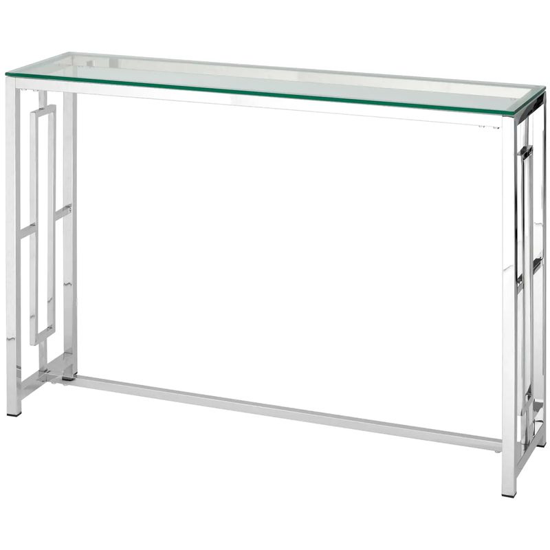 Консоль Milan Tables Silver Серебряный Прозрачное Стекло Консоль Milan Tables Silver Серебряный Прозрачное Стекло в Грозном | Loft Concept