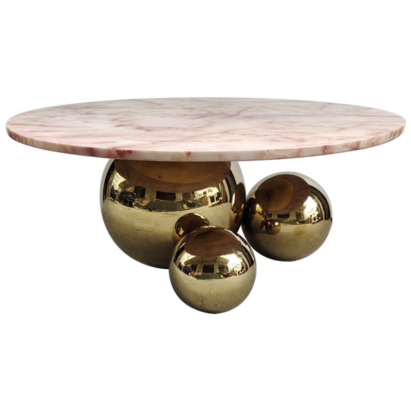 Кофейный стол Ball Metal Gold Coffee Table Золотой Дымчатая Роза Кофейный стол Ball Metal Gold Coffee Table Золотой Дымчатая Роза в Грозном | Loft Concept