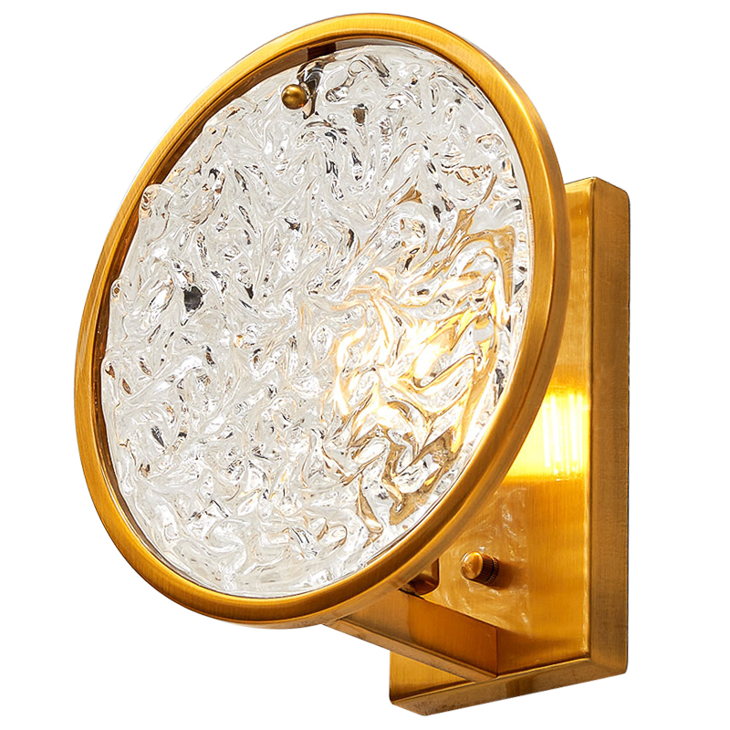 Бра Geraldine Glass Sconce Прозрачное Стекло Латунь Бра Geraldine Glass Sconce Прозрачное Стекло Латунь в Грозном | Loft Concept