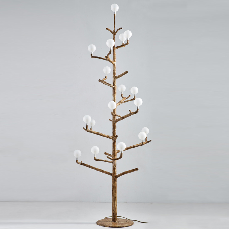 Торшер Tree branch Floor lamp vertical Коричневый Белый Торшер Tree branch Floor lamp vertical Коричневый Белый в Грозном | Loft Concept