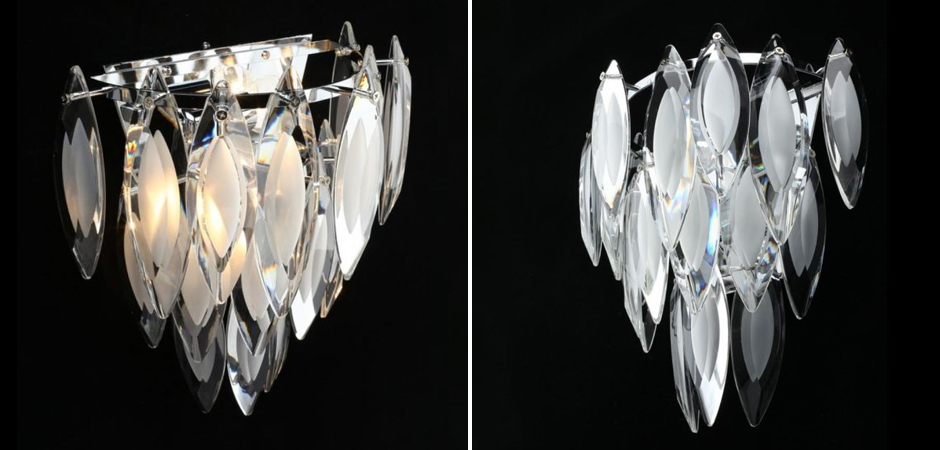 Хрустальное бра Feather Серебро - Loft-Concept в Грозном