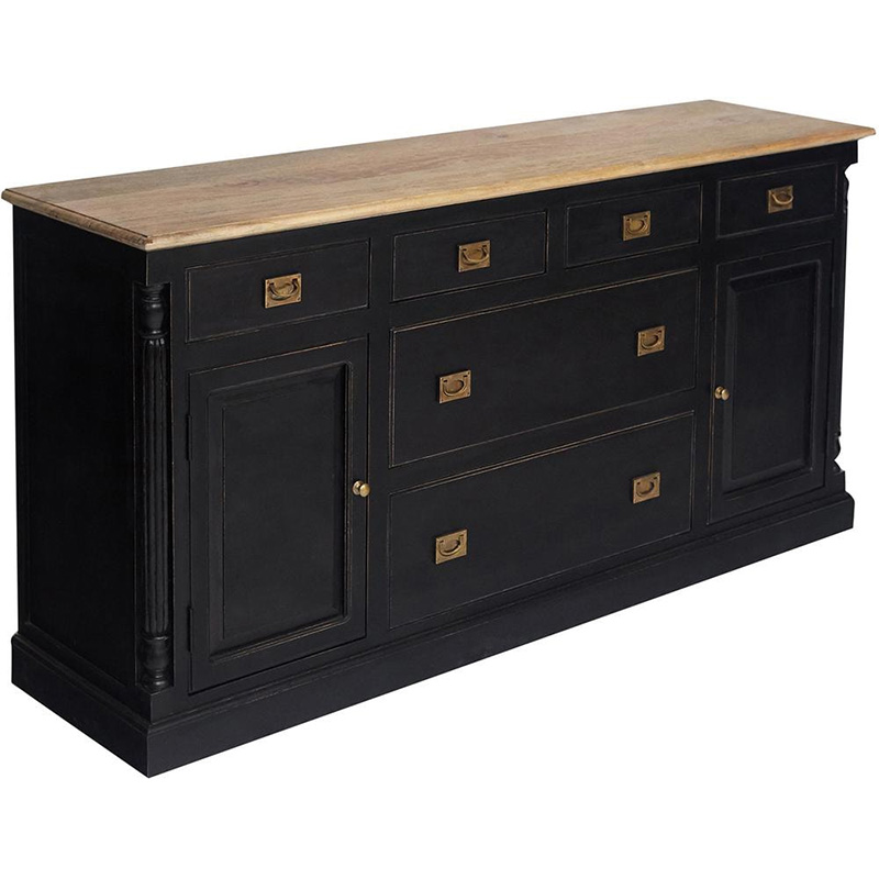 Комод Provence Sylvie Chest of Drawers Черный Древесина Комод Provence Sylvie Chest of Drawers Черный Древесина в Грозном | Loft Concept