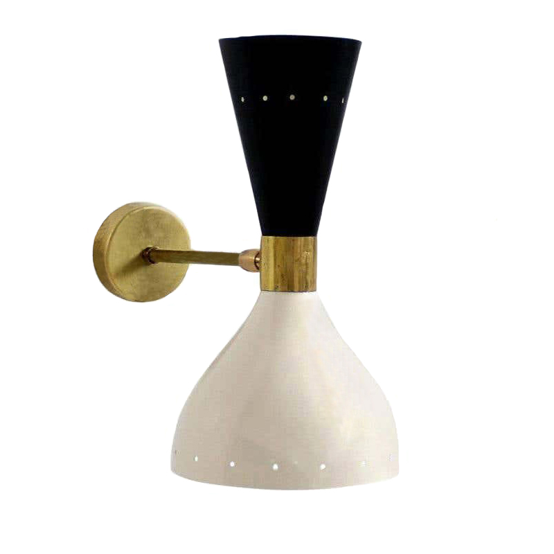 Бра Alfredo Sconce Белый Черный Золотой Бра Alfredo Sconce Белый Черный Золотой в Грозном | Loft Concept