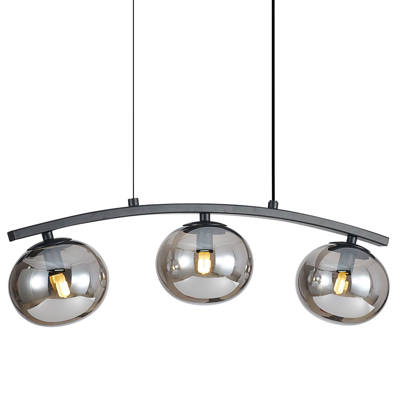 Люстра B.LUX Матовый черный каркас 54 см Черный матовый Серый Люстра B.LUX Матовый черный каркас 54 см Черный матовый Серый в Грозном | Loft Concept