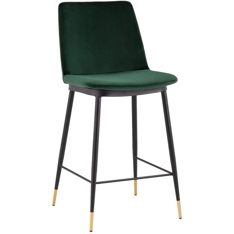 Полубарный Стул Melissa Chair Зеленый Велюр Зеленый Черный Полубарный Стул Melissa Chair Зеленый Велюр Зеленый Черный в Грозном | Loft Concept