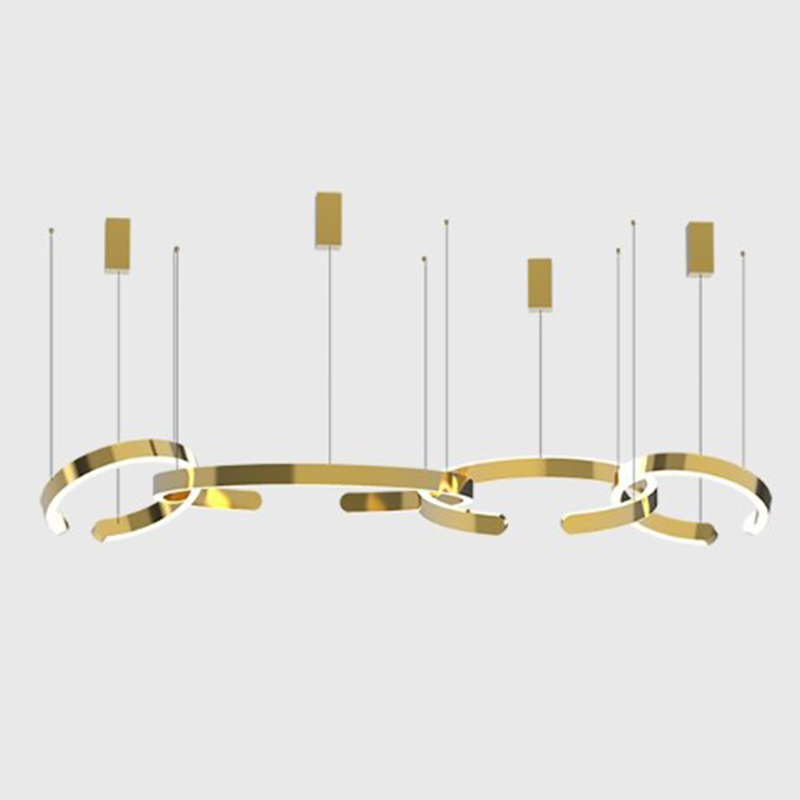 Люстра 4 горизонтальных кольца 4 Horizontal Rings Золотой Люстра 4 горизонтальных кольца 4 Horizontal Rings Золотой в Грозном | Loft Concept
