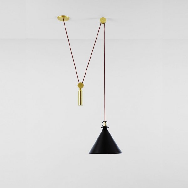 Подвесной светильник Shape up Pendant Cone Black Черный Подвесной светильник Shape up Pendant Cone Black Черный в Грозном | Loft Concept