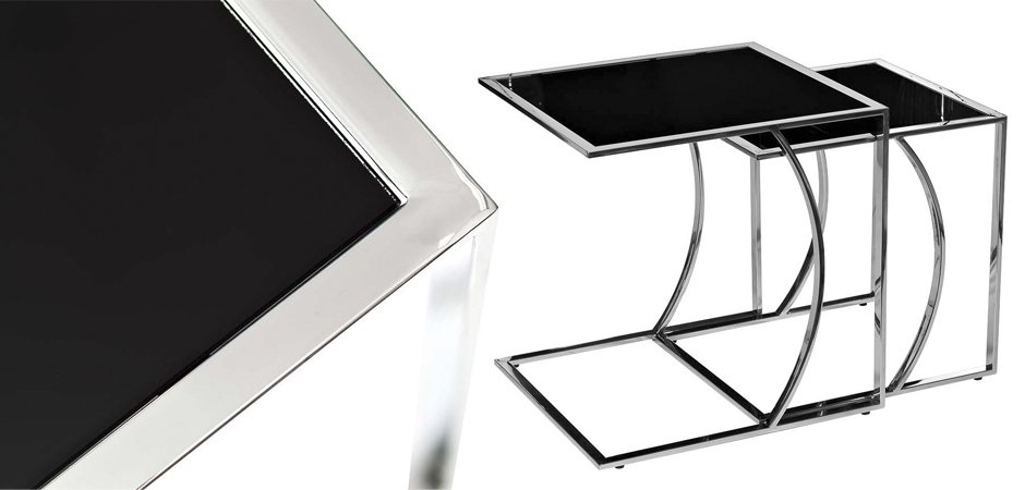 Приставной стол Metal Crescent Side Table Chromium Приставной стол Metal Crescent Side Table Chromium - Loft-Concept в Грозном