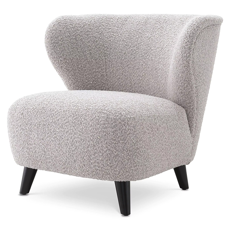 Кресло Eichholtz Chair Hydra Boucle Серый Черный Серый Черный Кресло Eichholtz Chair Hydra Boucle Серый Черный Серый Черный в Грозном | Loft Concept