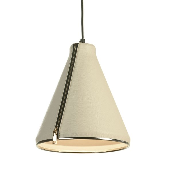 Подвесной светильник Leather Cone Beige Pendant Подвесной светильник Leather Cone Beige Pendant в Грозном | Loft Concept