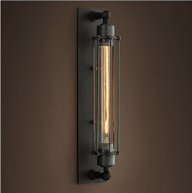Бра настенное Loft Industrial Edison Cage Momo Графит Черный Бра настенное Loft Industrial Edison Cage Momo Графит Черный в Грозном | Loft Concept