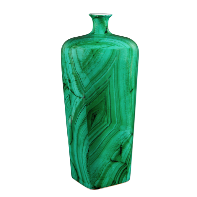Ваза Malachite Vase flask Малахит Ваза Malachite Vase flask Малахит в Грозном | Loft Concept
