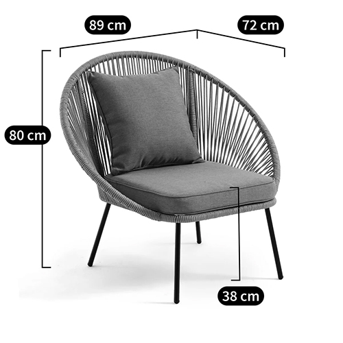 Садовое кресло Аcapulco Grey Chair Садовое кресло Аcapulco Grey Chair в Грозном