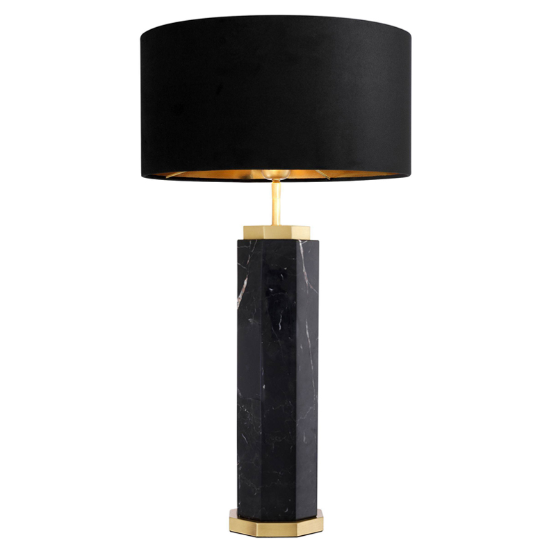 Настольная лампа Eichholtz Table Lamp Newman Black Латунь Античная полированная Черный Настольная лампа Eichholtz Table Lamp Newman Black Латунь Античная полированная Черный в Грозном | Loft Concept