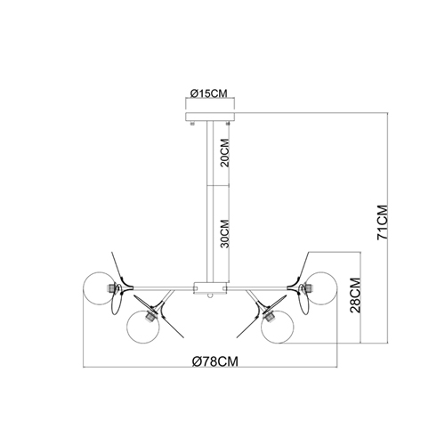 Люстра на штанге с 10-ю белым шарообразным плафоном и декоративными металлическими элементами в виде лепестков серого цвета Matisse в Грозном