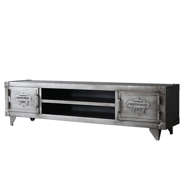 TV-тумба Loft Safe с полками Серебряный TV-тумба Loft Safe с полками Серебряный в Грозном | Loft Concept