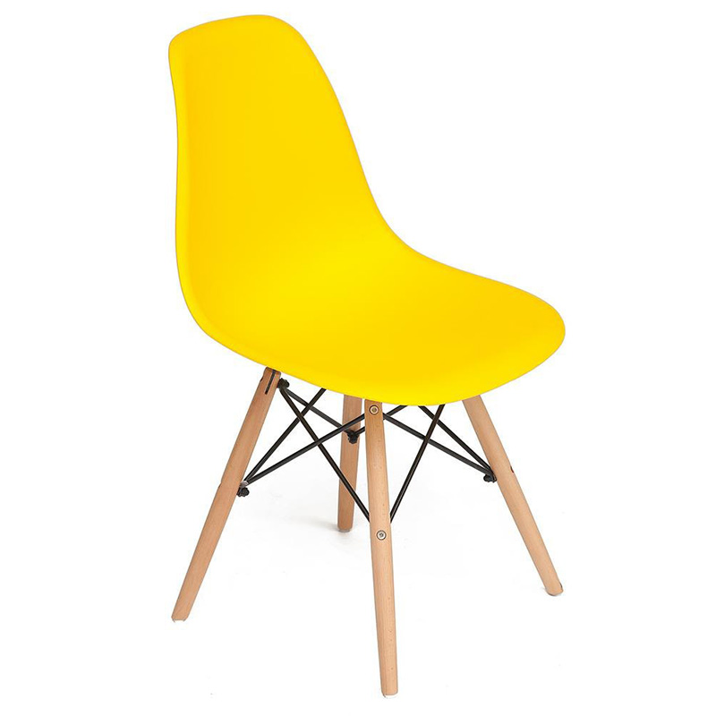 Стул DSW yellow Желтый Древесина Стул DSW yellow Желтый Древесина в Грозном | Loft Concept