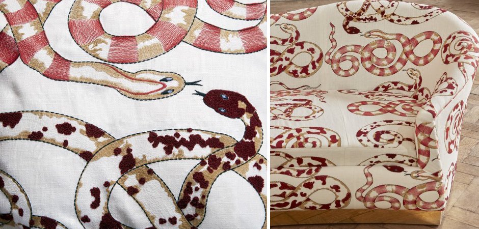Диван KELLY SOFA Venimeuses Snake Embroidery Диван KELLY SOFA Venimeuses Snake Embroidery - Loft-Concept в Грозном