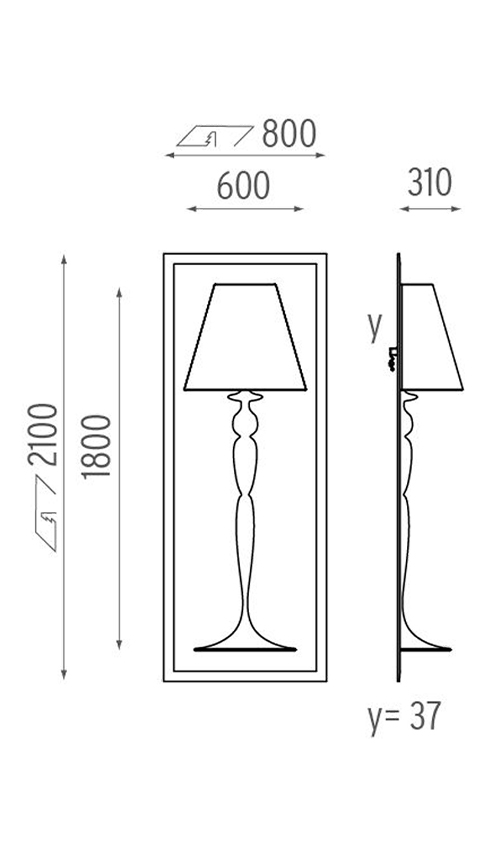 Настенный Светильник Flos Abajourd Hui Large Lampada da parete Настенный Светильник Flos Abajourd Hui Large Lampada da parete в Грозном
