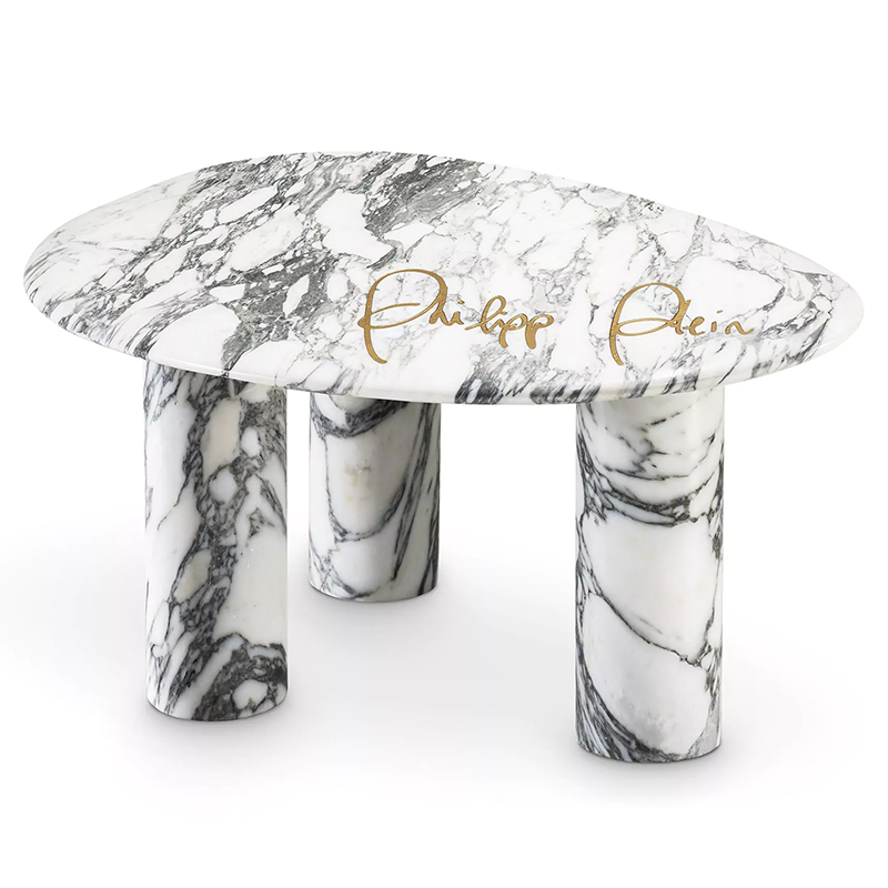 Приставной стол Philipp Plein Side Table Forte Белый Мрамор Bianco Белый Приставной стол Philipp Plein Side Table Forte Белый Мрамор Bianco Белый в Грозном | Loft Concept