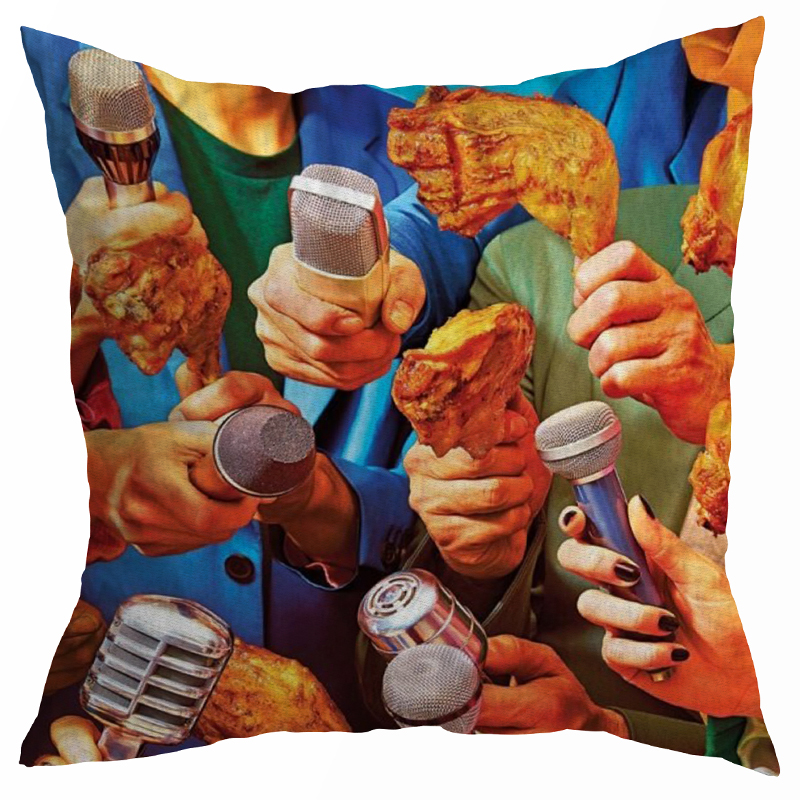 Декоративная подушка Seletti Cushion Reporters Мульти Декоративная подушка Seletti Cushion Reporters Мульти в Грозном | Loft Concept