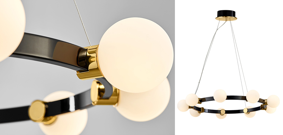 Люстра Hoop Balls Chandelier Люстра Hoop Balls Chandelier - Loft-Concept в Грозном
