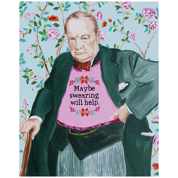 Картина "Winston Churchill Thinks Swearing Will Make It Better" Мульти Картина "Winston Churchill Thinks Swearing Will Make It Better" Мульти в Грозном | Loft Concept