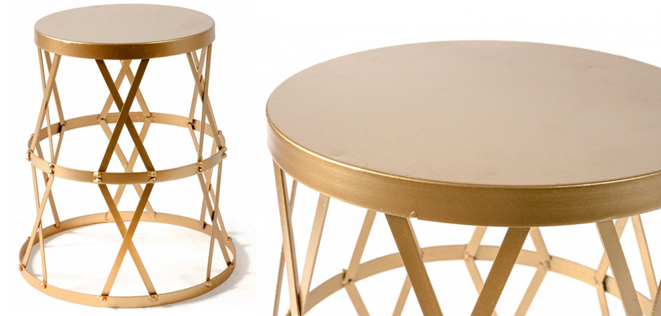Приставной стол Metal Round Drum Приставной стол Metal Round Drum - Loft-Concept в Грозном