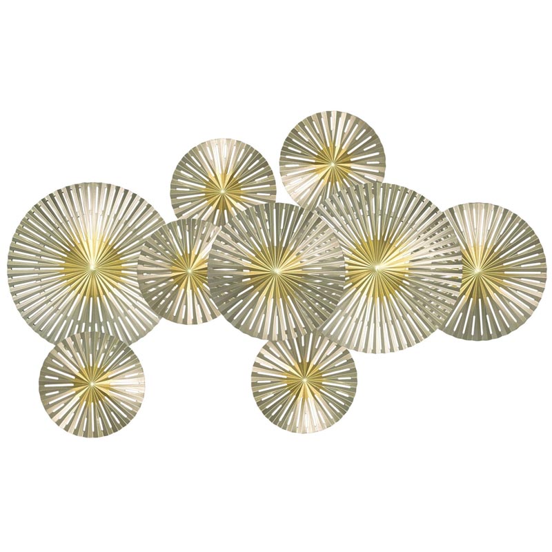 Арт-объект Apollo Gold and Silver Wall Plaque Disc gap 9 Золотой Серебряный Арт-объект Apollo Gold and Silver Wall Plaque Disc gap 9 Золотой Серебряный в Грозном | Loft Concept
