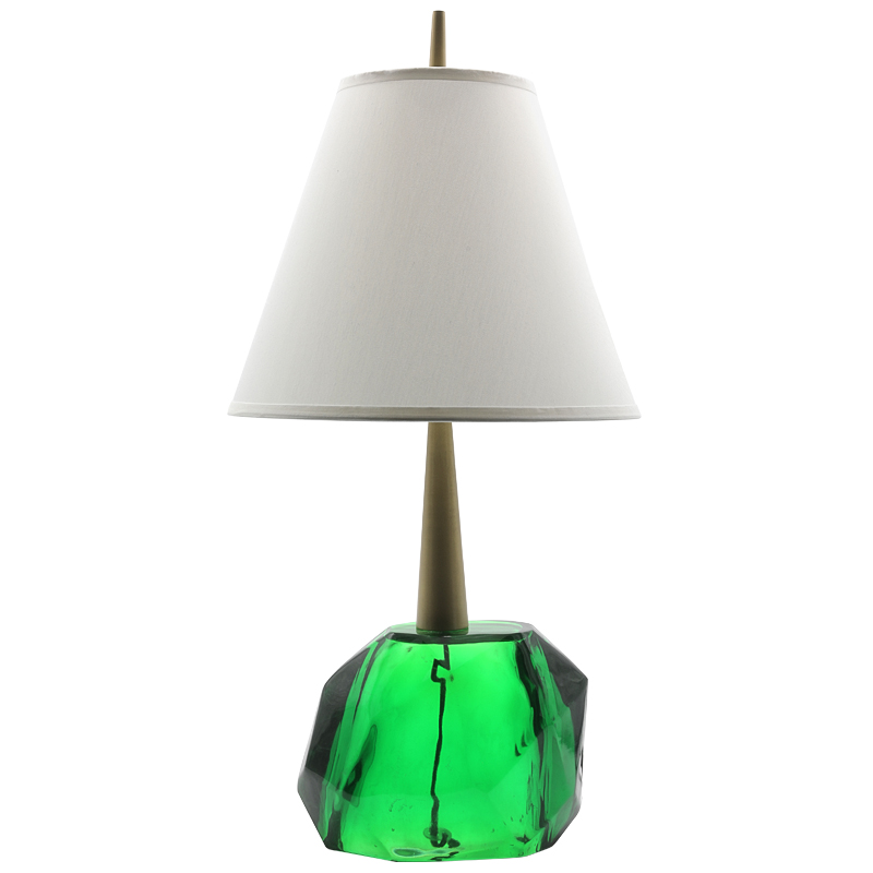 Table Lamp Emerald Прозрачный зеленый Золотой Table Lamp Emerald Прозрачный зеленый Золотой в Грозном | Loft Concept