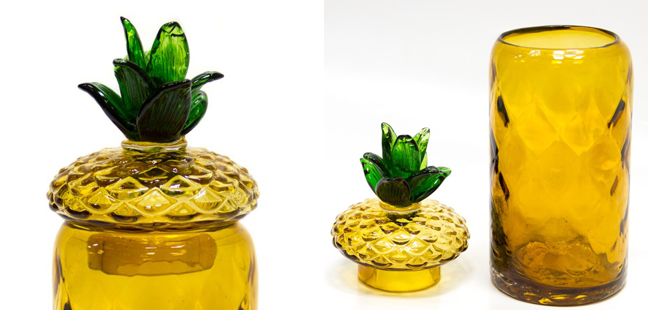 Ваза с крышкой Pineapple Transparent Amber L Ваза с крышкой Pineapple Transparent Amber L - Loft-Concept в Грозном