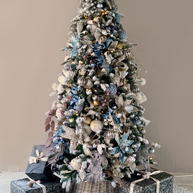 Дизайнерская Ель Голубой и Бежевый Декор Blue and Beige Decor Синий Голубой Бежевый Дизайнерская Ель Голубой и Бежевый Декор Blue and Beige Decor Синий Голубой Бежевый в Грозном | Loft Concept