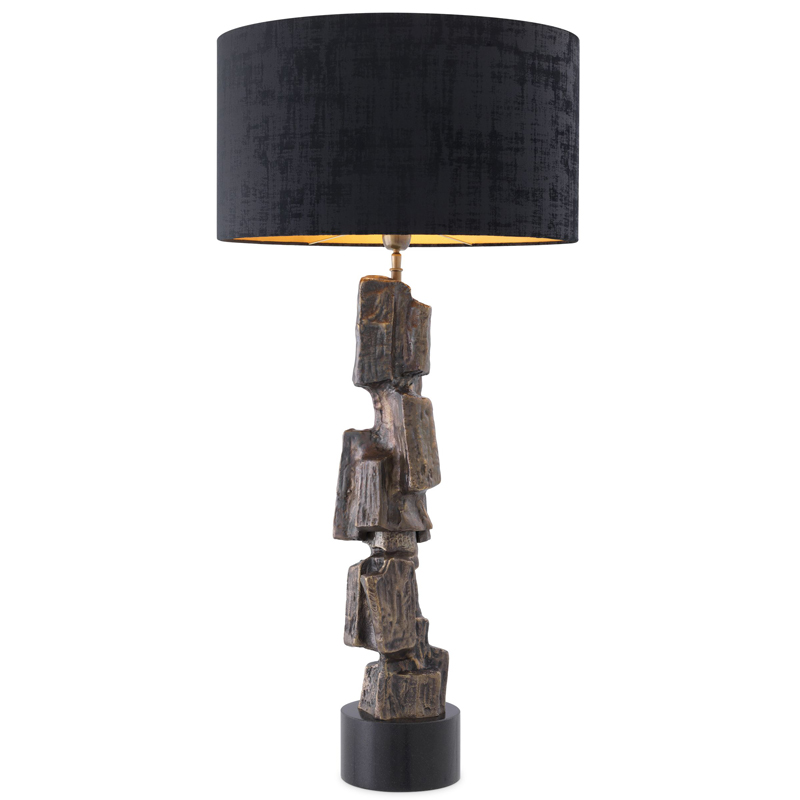 Настольная лампа Eichholtz Table Lamp Noto Винтажная латунь Черный Настольная лампа Eichholtz Table Lamp Noto Винтажная латунь Черный в Грозном | Loft Concept