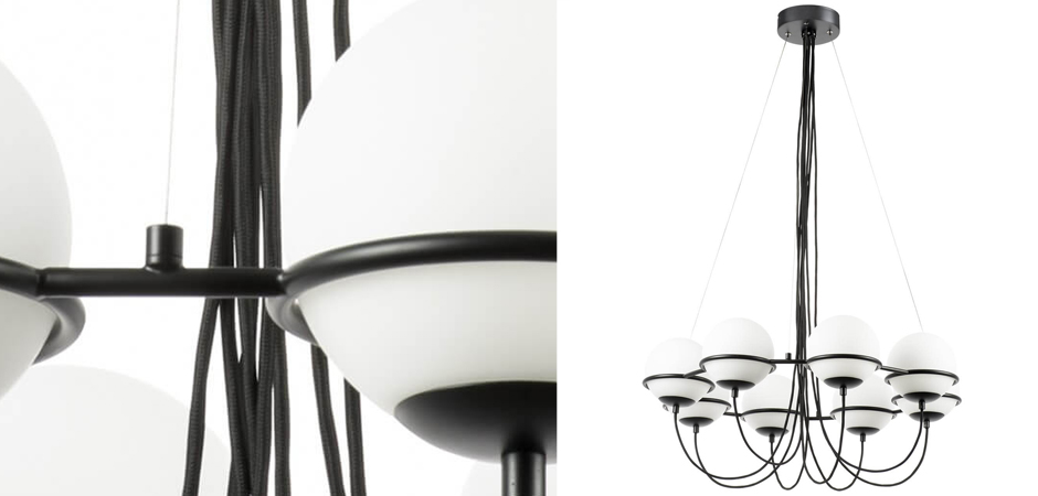 Люстра Melissa Chandelier Black 8 Люстра Melissa Chandelier Black 8 - Loft-Concept в Грозном