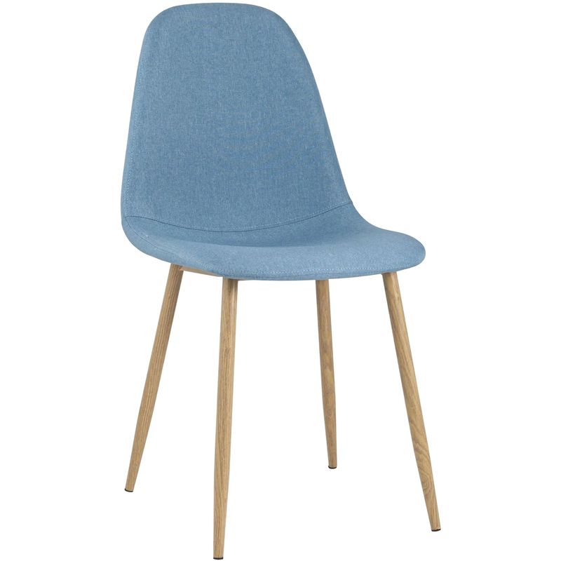 Стул Archie Chair Ткань Голубая Рогожка Голубой Древесина Стул Archie Chair Ткань Голубая Рогожка Голубой Древесина в Грозном | Loft Concept