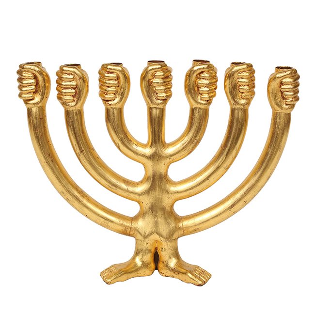 Подсвечник Menorah Глянцевое золото Подсвечник Menorah Глянцевое золото в Грозном | Loft Concept